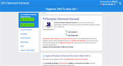 Desktop Screenshot of dci-plombier-63.com