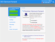 Tablet Screenshot of dci-plombier-63.com